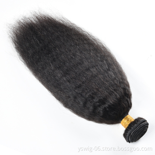 Start Selling 1b# kinky straight wave hair bundles raw cuticle aligned hair, virgin indian hair